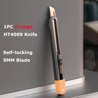 Deli Pocket Utility Knife Retractable Box Cutter Portable Safe Office Art Stationery нож Couteau 18MM/9MM/T Blade Home Supplier