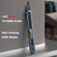 Deli Pocket Utility Knife Retractable Box Cutter Portable Safe Office Art Stationery нож Couteau 18MM/9MM/T Blade Home Supplier