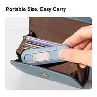 Deli Portable Mini Box Cutter Utility Knife, SK5 Metal Blades Box Opener Cutting Auto-Retractable Pocket Paper Cutter