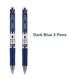 Deli Retractable Gel Pen 0.5 mm Black Blue Color Writing Tools School Office Supplies Stationery Gel Ink Pens