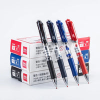 Deli Retractable Gel Pen 0.5 mm Black Blue Color Writing Tools School Office Supplies Stationery Gel Ink Pens