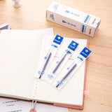 Deli Retractable Gel Pen 0.5 mm Black Blue Color Writing Tools School Office Supplies Stationery Gel Ink Pens