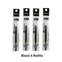 Deli Retractable Gel Pen 0.5 mm Black Blue Color Writing Tools School Office Supplies Stationery Gel Ink Pens