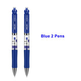 Deli Retractable Gel Pen 0.5 mm Black Blue Color Writing Tools School Office Supplies Stationery Gel Ink Pens