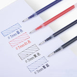 Deli Retractable Gel Pen 0.5 mm Black Blue Color Writing Tools School Office Supplies Stationery Gel Ink Pens