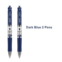 Deli Retractable Gel Pen 0.5 mm Black Blue Color Writing Tools School Office Supplies Stationery Gel Ink Pens