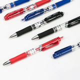 Deli Retractable Gel Pen 0.5 mm Black Blue Color Writing Tools School Office Supplies Stationery Gel Ink Pens