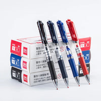 Deli Retractable Gel Pen TiP 0.5mm Black Blue color Writing Tools School Office supplies Stationery gel ink pens  EQ104