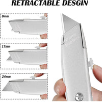 Deli Retractable Pocket Knife нож Unboxing Cutter Heavy Duty Utility Knife Stationery Couteau SK5 Blade Openeardboard Carton Box