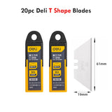 Deli Retractable Pocket Knife нож Unboxing Cutter Heavy Duty Utility Knife Stationery Couteau SK5 Blade Openeardboard Carton Box