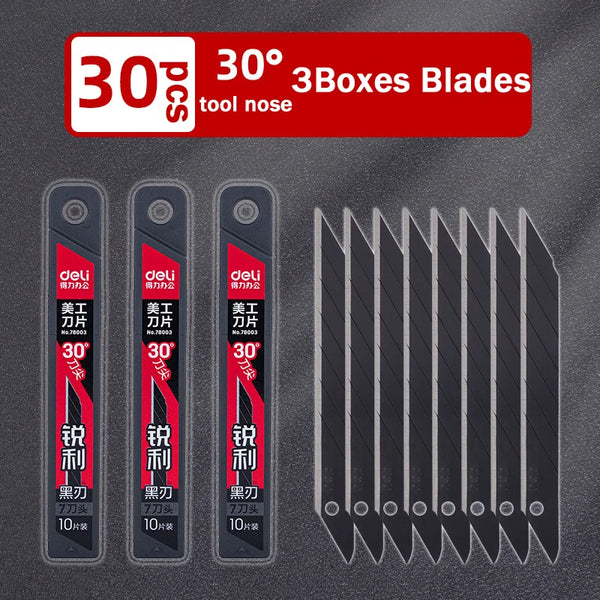 10Pcs SDI Boxcutter Blade 30 Degree Paper Cutting Knife No.1361 Utility  Tool 9mm