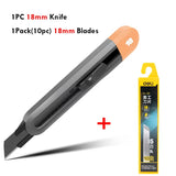 Deli Retractable Utility Knife Tools Kit Pocket Portable Unboxing Knives couteau нож канцелярия Paper Cut Handicraft Carving