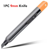 Deli Retractable Utility Knife Tools Kit Pocket Portable Unboxing Knives couteau нож канцелярия Paper Cut Handicraft Carving