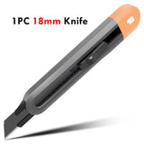 Deli Retractable Utility Knife Tools Kit Pocket Portable Unboxing Knives couteau нож канцелярия Paper Cut Handicraft Carving