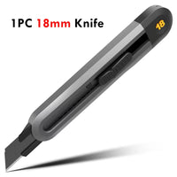 Deli Retractable Utility Knife Tools Kit Pocket Portable Unboxing Knives couteau нож канцелярия Paper Cut Handicraft Carving