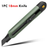 Deli Retractable Utility Knife Tools Kit Pocket Portable Unboxing Knives couteau нож канцелярия Paper Cut Handicraft Carving