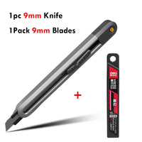 Deli Retractable Utility Knife Tools Kit Pocket Portable Unboxing Knives couteau нож канцелярия Paper Cut Handicraft Carving