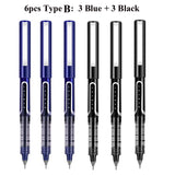 Deli RollerBall Pens, 0.5mm Fine Point Liquid Gel Ink Rolling Ball Quick Drying Gel Pen for School Office Writing