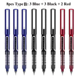 Deli RollerBall Pens, 0.5mm Fine Point Liquid Gel Ink Rolling Ball Quick Drying Gel Pen for School Office Writing