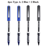 Deli RollerBall Pens, 0.5mm Fine Point Liquid Gel Ink Rolling Ball Quick Drying Gel Pen for School Office Writing