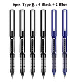 Deli RollerBall Pens, 0.5mm Fine Point Liquid Gel Ink Rolling Ball Quick Drying Gel Pen for School Office Writing