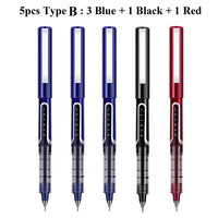 Deli RollerBall Pens, 0.5mm Fine Point Liquid Gel Ink Rolling Ball Quick Drying Gel Pen for School Office Writing