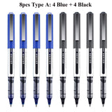 Deli RollerBall Pens, 0.5mm Fine Point Liquid Gel Ink Rolling Ball Quick Drying Gel Pen for School Office Writing