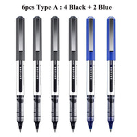 Deli RollerBall Pens, 0.5mm Fine Point Liquid Gel Ink Rolling Ball Quick Drying Gel Pen for School Office Writing