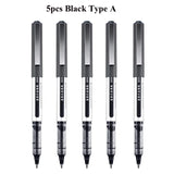 Deli RollerBall Pens, 0.5mm Fine Point Liquid Gel Ink Rolling Ball Quick Drying Gel Pen for School Office Writing