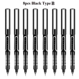 Deli Rollerball Pens, 0.5mm Liquid Ink Gel Pens,Quick Drying & Long Lasting Fine Point Pen for Writing, Journaling, Notes