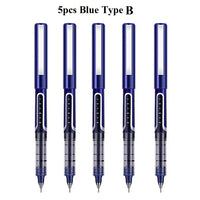 Deli Rollerball Pens, 0.5mm Liquid Ink Gel Pens,Quick Drying & Long Lasting Fine Point Pen for Writing, Journaling, Notes