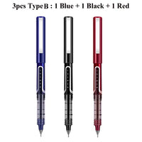 Deli Rollerball Pens, 0.5mm Liquid Ink Gel Pens,Quick Drying & Long Lasting Fine Point Pen for Writing, Journaling, Notes