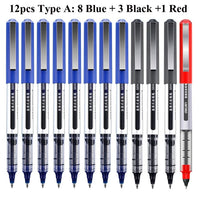 Gel Pen Large Capacity Ball Gel Pen Fine Point (0.5 Mm) Black/Red/Blue Ink