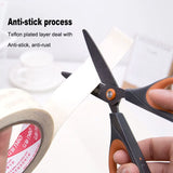 Deli Scissors Anti Stick Anti Rust Stainless Stationery Tijeras 가위 ножницы Tesoura Home Office Studengt DIY Handicraft Made Tool