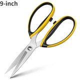 Deli Stainless Steel Industrial Strong Shears Multifunction Household Hand Tool Scissors for Leather/Fabric/Paper/Fishing Net