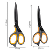 Deli Stainless Steel Scissors Home Multi-function Office Anti Rust Scissors Stationery Handmade Craft Paper Fabric Cutting Tools