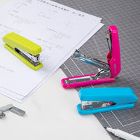 Deli Stapler Desk Binding Binder Book Durable Paper Stapling Fashion Colors School Supplies Stationery Office Accessories