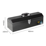 Deli Thickened Tool Box Tool bag Oxford Cloth Empty PP Plastic Storage Box Multifunctional Maintenance Tool Case Household