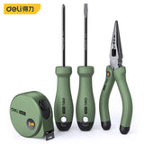 Deli Universal Tools 1/2/4/6/8 Pcs Green Sets Household Hand Repairing Tool Multifunctional Electrician Portable Kits