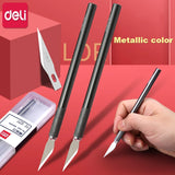 Deli Utility Knife Carving Craft Tools Kit нож Couteau Portable Handicraft Creation Engraving Cutter Sculpture Non-Slip Safety