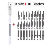 Deli Utility Knife Carving Craft Tools Kit нож Couteau Portable Handicraft Creation Engraving Cutter Sculpture Non-Slip Safety