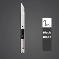 Deli Utility Knife Metal Portable Small Paper Cutter Self-Lock Design 9MM Knife Blade School Office Art Supplies Stationery Tool