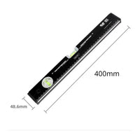 Deli high-precision level ruler 3/4/500mm household aluminum alloy ruler small multi-angle spray molded level ruler non magnetic