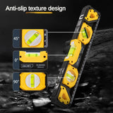Deli level high precision level inclinometer water balancer with magnet 3 level bubble level gauge measuring tool