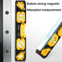 Deli level high precision level inclinometer water balancer with magnet 3 level bubble level gauge measuring tool