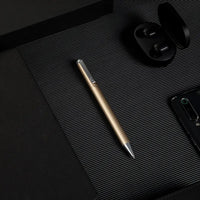 Deli s99 High Quality Metal Gel Pen Golden Signing Pen Black Ink Signing Pen Writing Stationery For Office Student Supplies