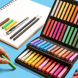 Desenho de arte definido para estudantes, pastel macio, pastel seco, cor pastel, escova de papelaria, arte suprimentos, a12, 24, 36, 48 cores por conjunto