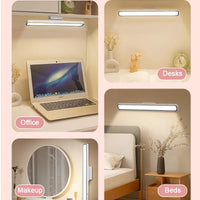 Desk Lamp Hanging Magnetic Table Lamp Led Usb Rechargeable Stepless Dimming Cabinet Closet Wardrobe Night Light