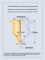 Desktop Lab Viscosidade Cup, T-4 Cup Viscosímetro, Paint Flow Velocity Cup, Viscosímetro para Paint Coating