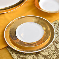 AOOKMIYA Dish And Plates 52 pcs gold line Bone china Dinner Set China Health Tableware White Ceramic Soup plate Bowl Dish Gift Porcelain